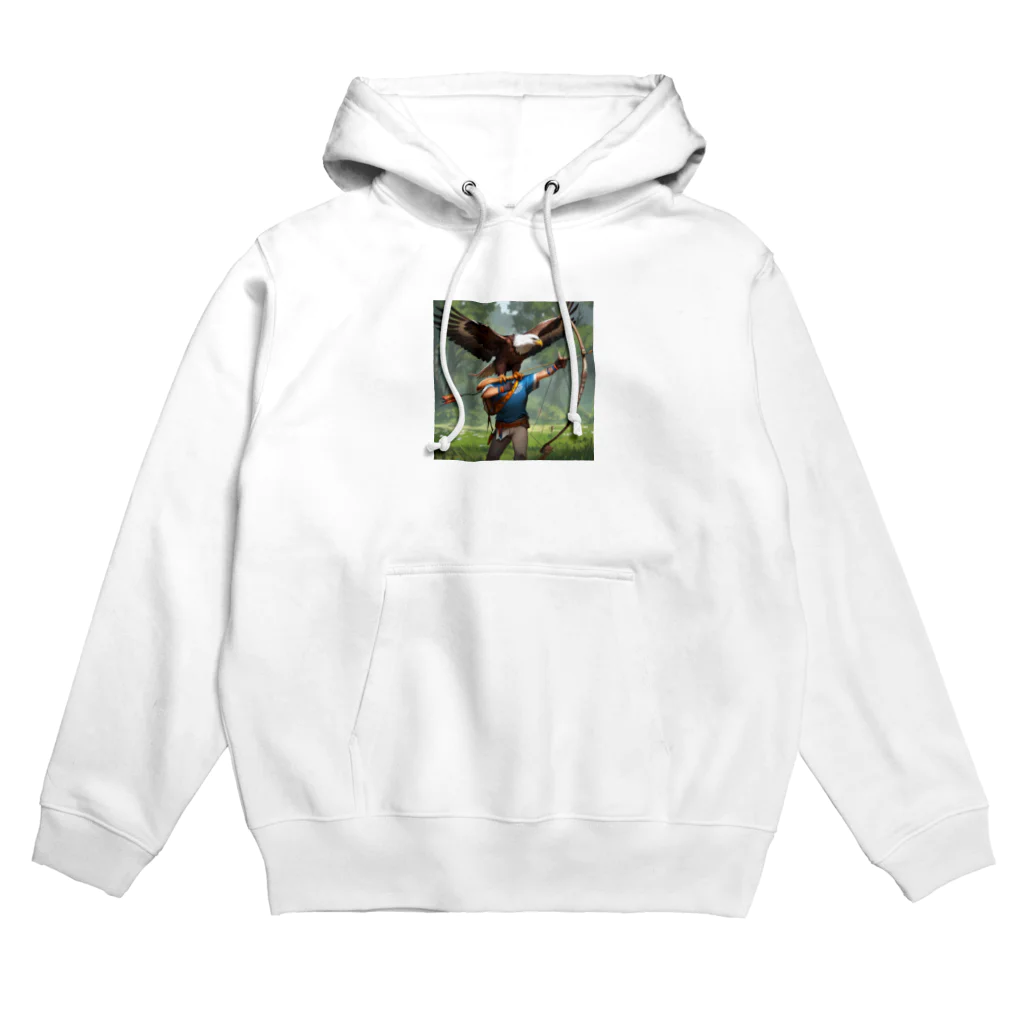 ganeshaのイーグルとアーチェリー.. png Hoodie