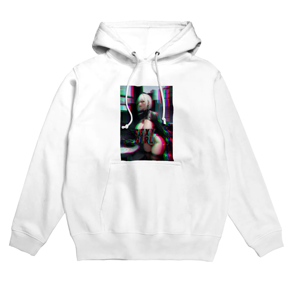 adultistのサイバーセクシーガール Hoodie