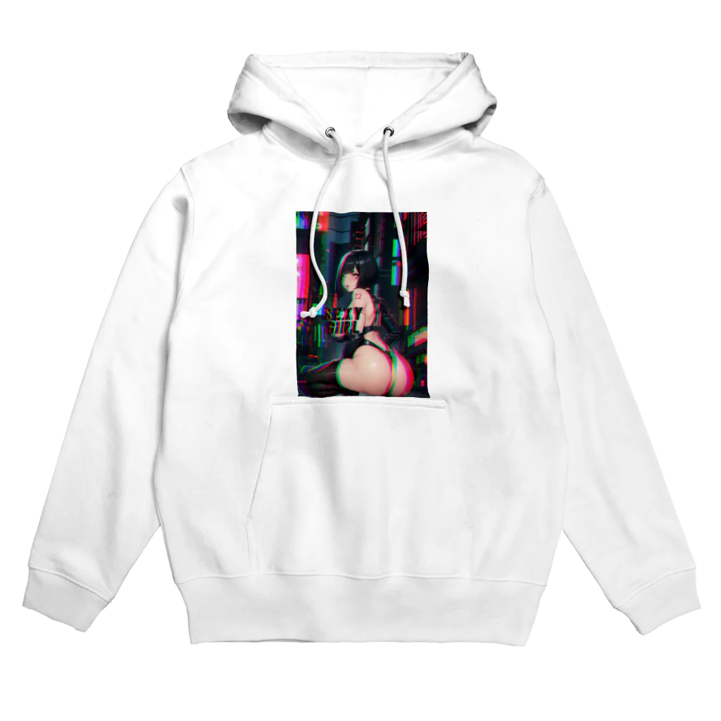 adultistのサイバーセクシーヒップガール Hoodie