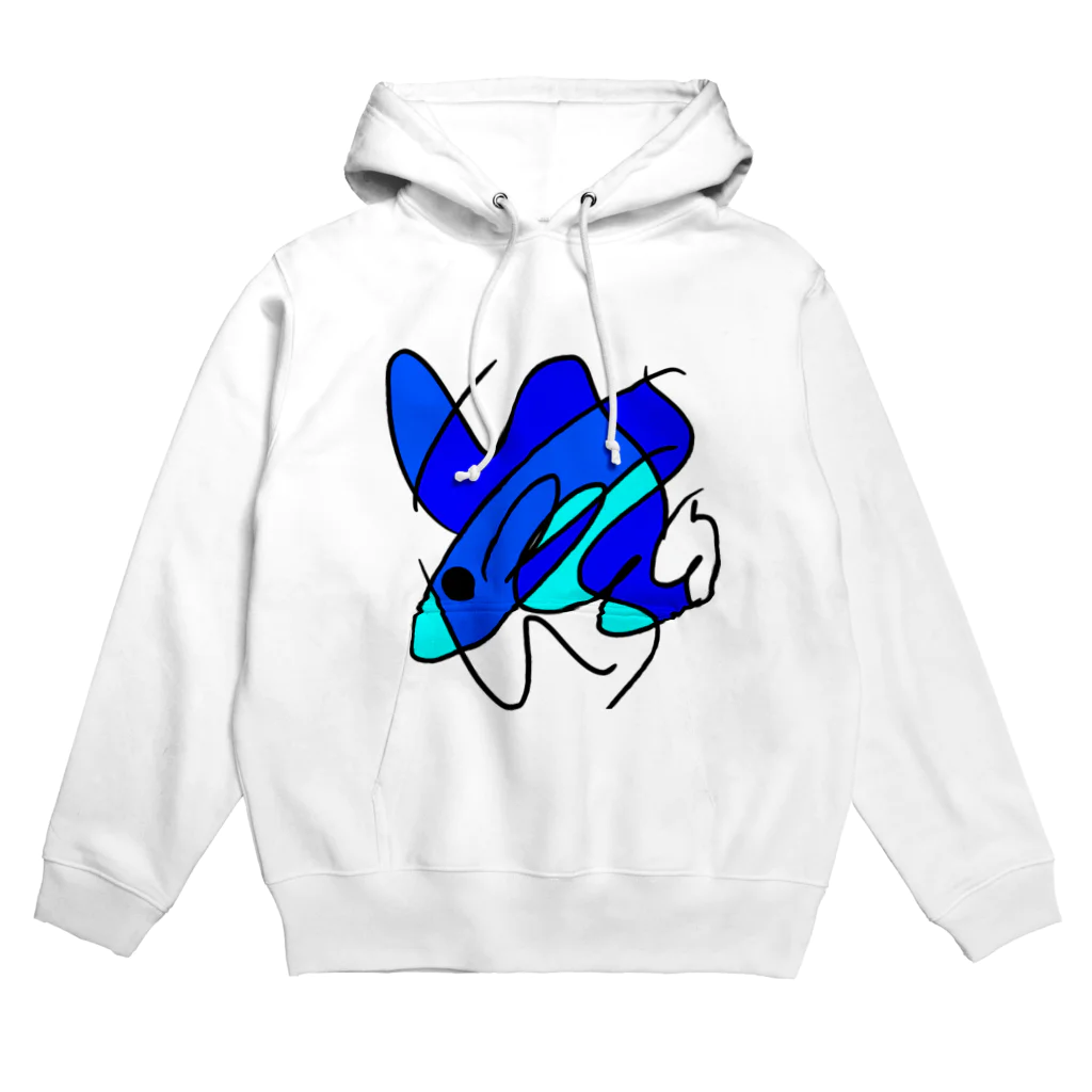 ノラうさきゅん☆の魚介類くん Hoodie