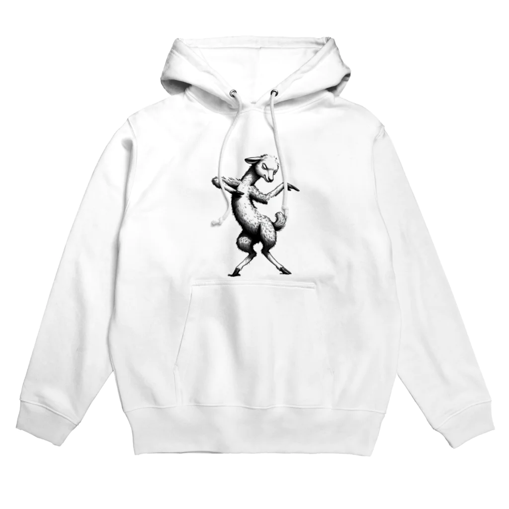 万事屋のリズム良く踊る可愛らしい羊 Hoodie