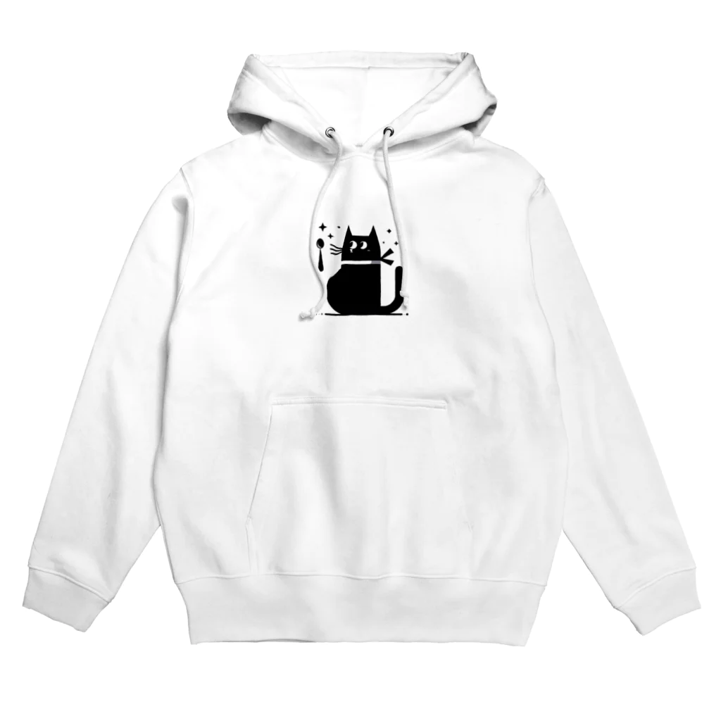 西野んカンパニーの満たされた黒猫 Hoodie