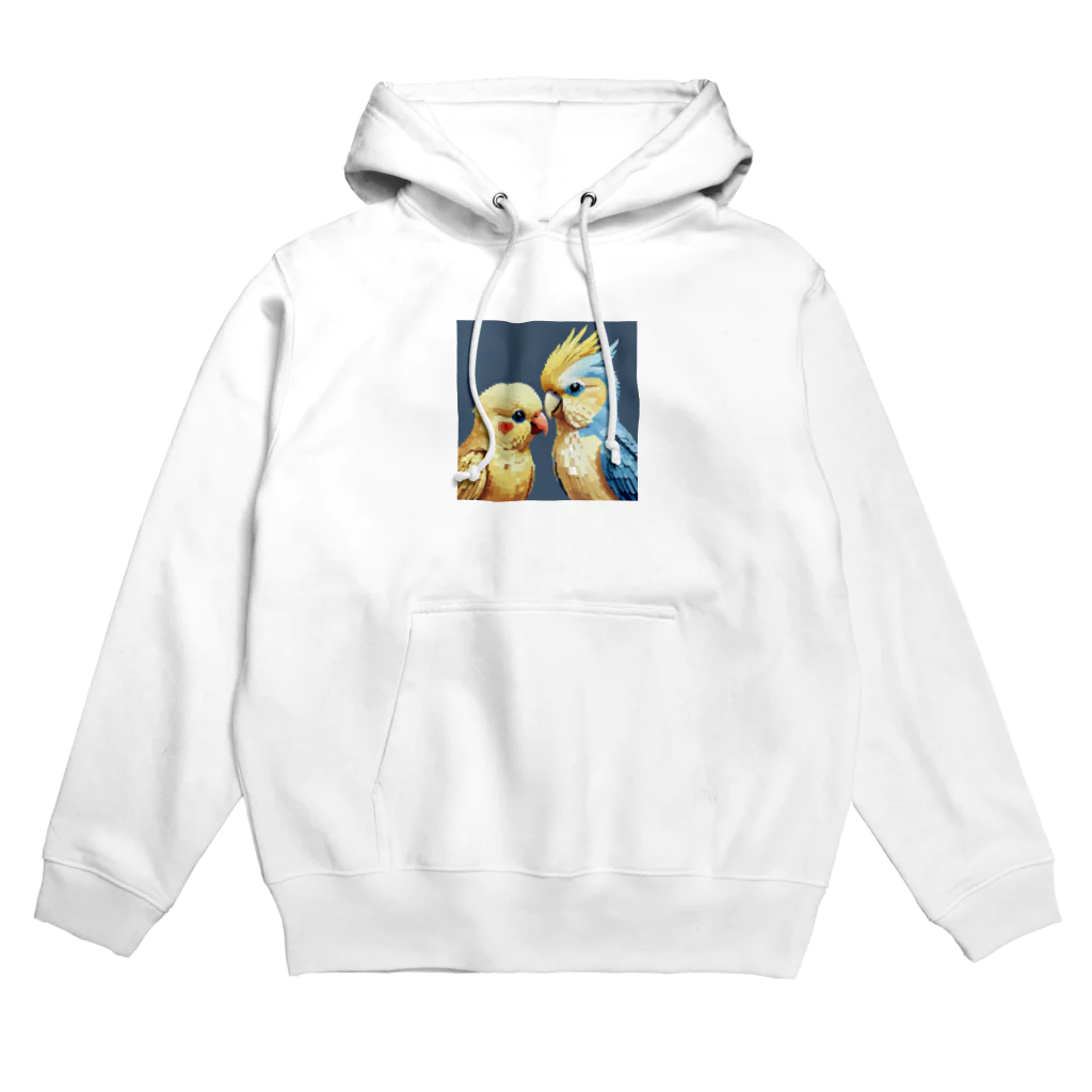 インコグッズのオカメインコとセキセイインコ Hoodie