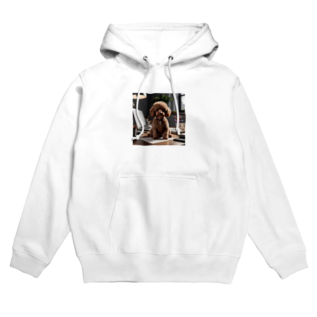 oshare_kurashiのいぬこりワン業（トイプードル） Hoodie