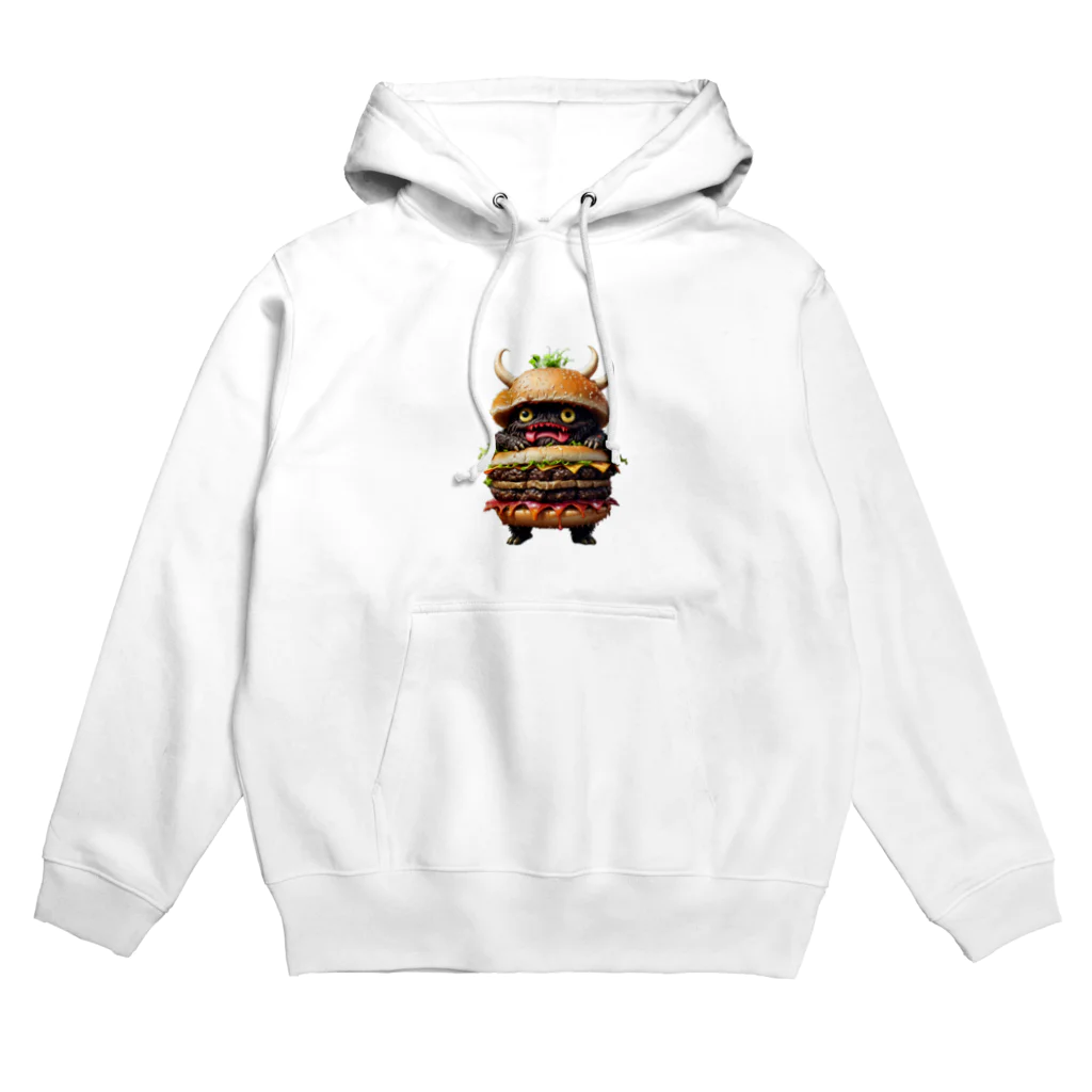 AI妖怪大図鑑のトリプル肉厚ビーフバーガー妖怪　バグドガルド Hoodie