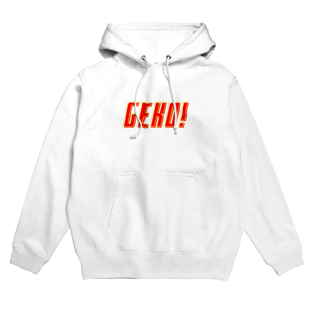 下戸同盟の下戸同盟「GEKO！」レッド Hoodie