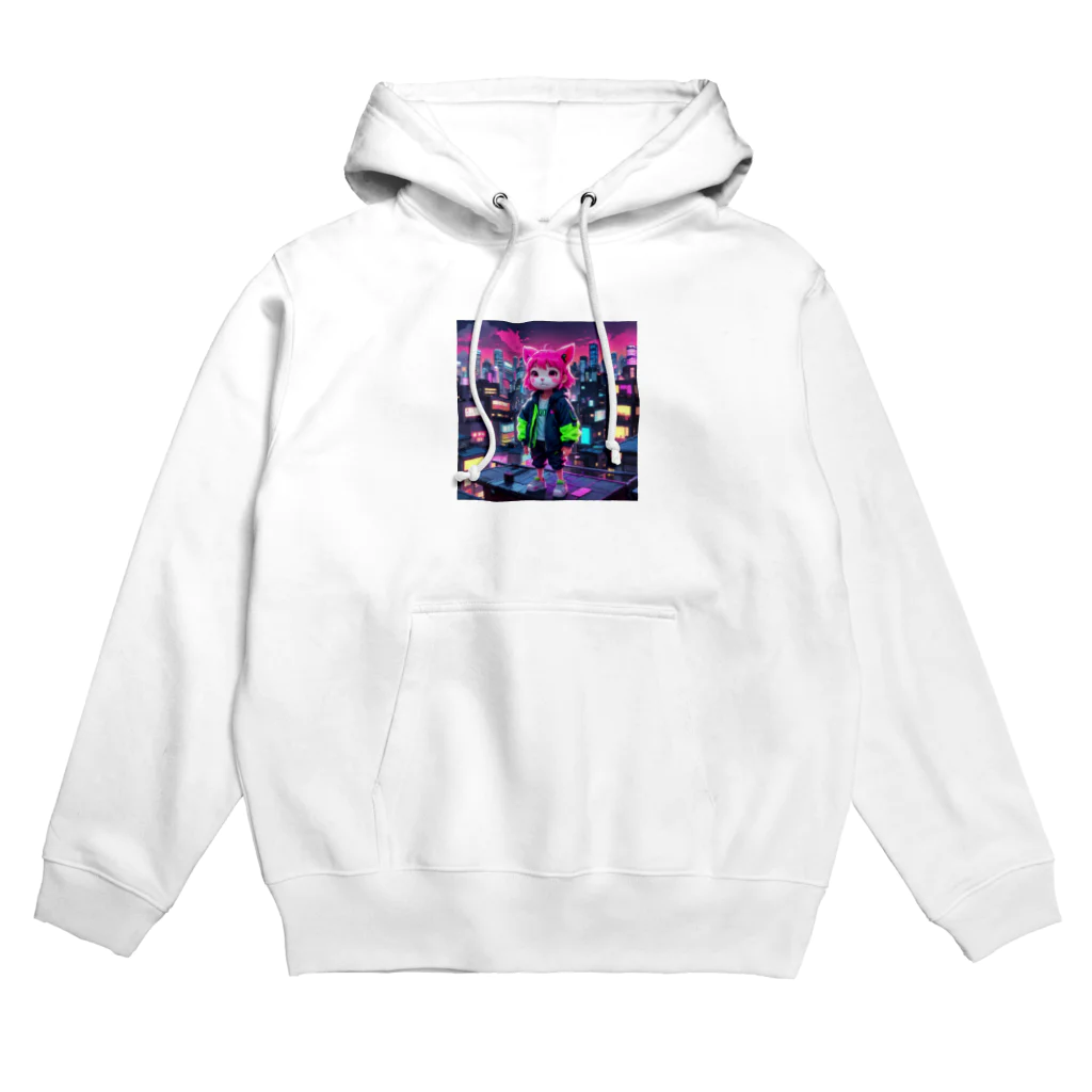 AI妖怪大図鑑のネオン妖怪　エモナ Hoodie