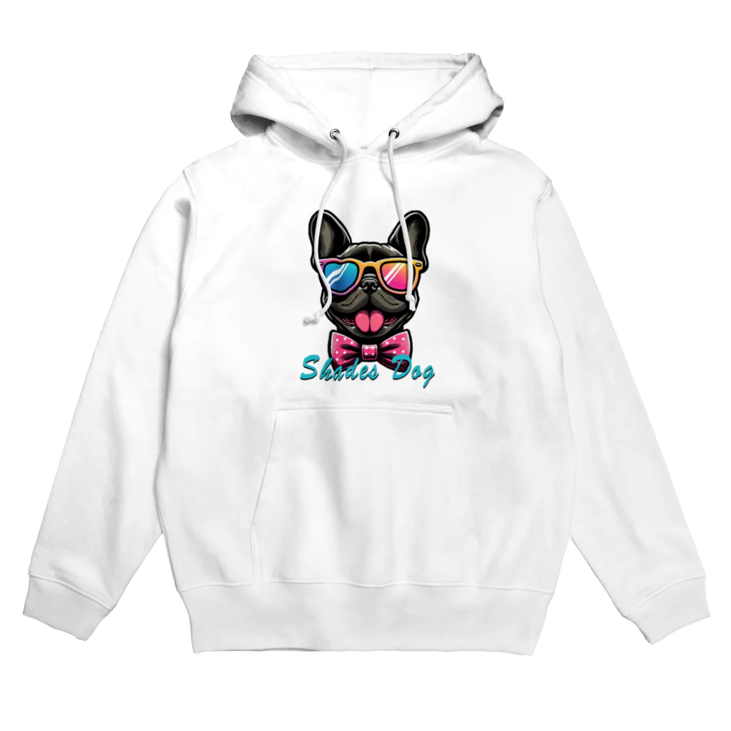 Shades DOGのフレンチブルドッグブラック（A） Hoodie