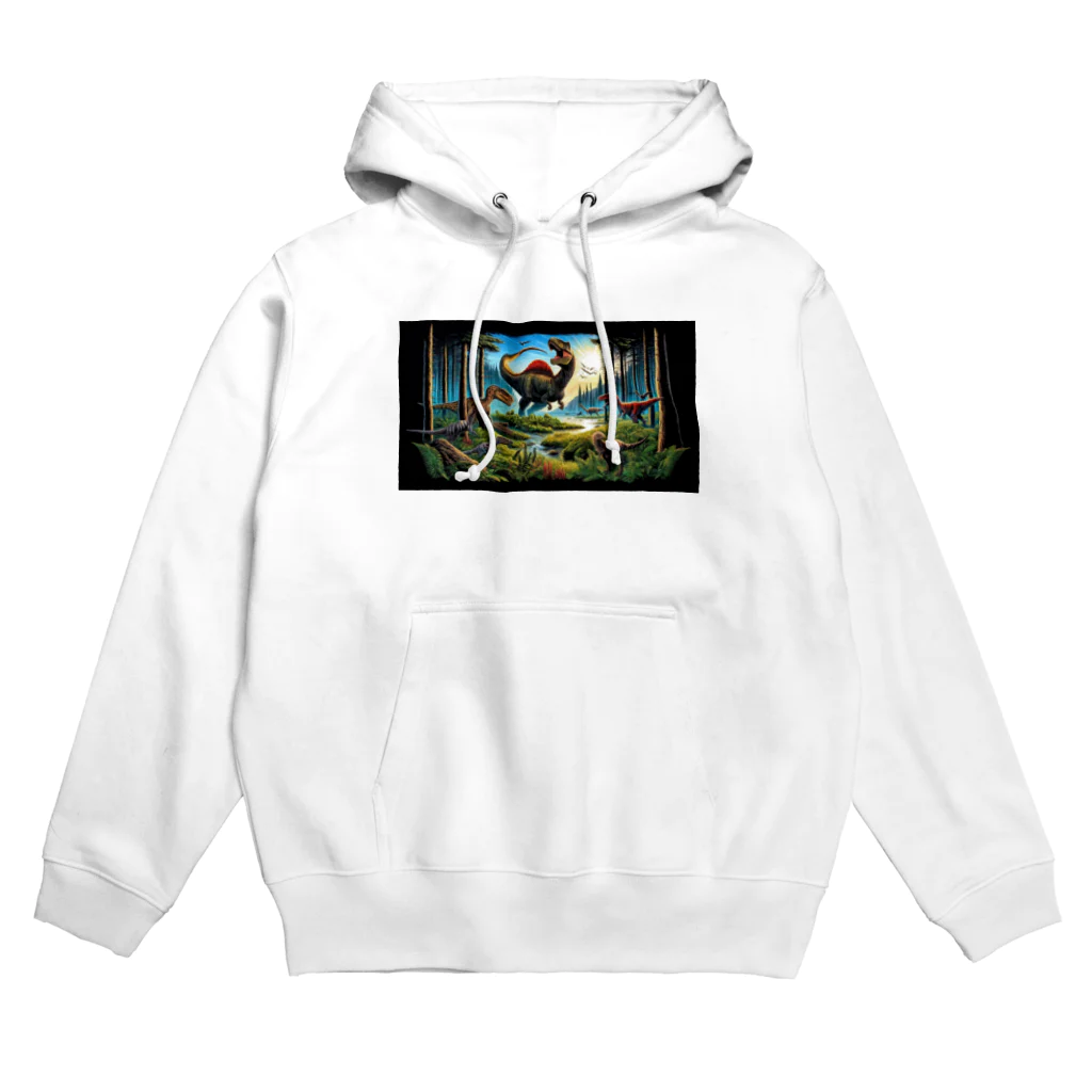 恐竜ガオガオの恐竜Ｔシャツを着て福井恐竜博物館へ行こう！ Hoodie