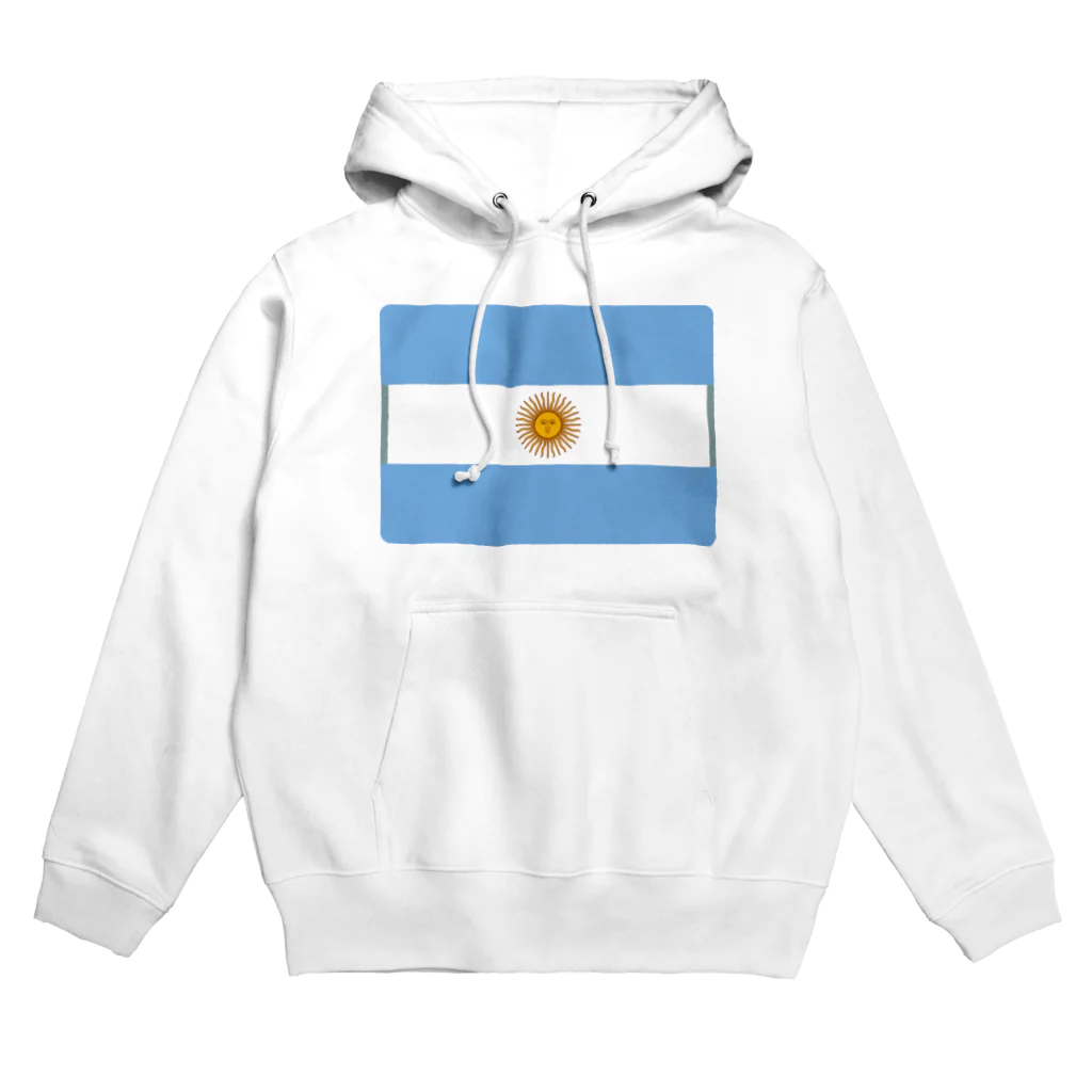 お絵かき屋さんのアルゼンチンの国旗 Hoodie