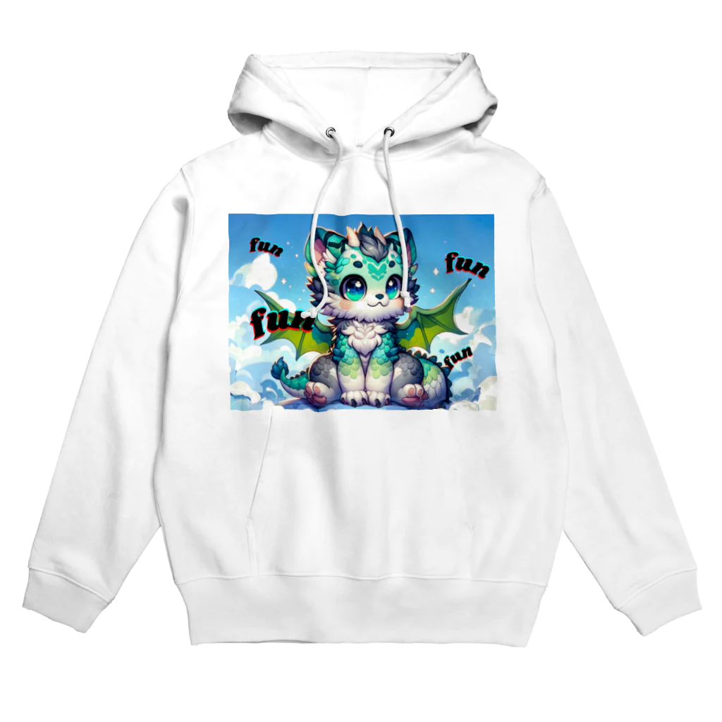 ドラにゃん🐾のグリーンドラニャン  Hoodie