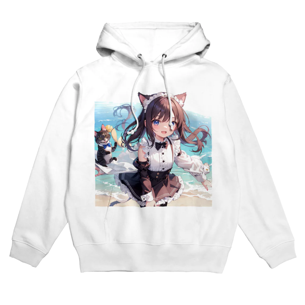 yos-1292583のねこニコばん Hoodie