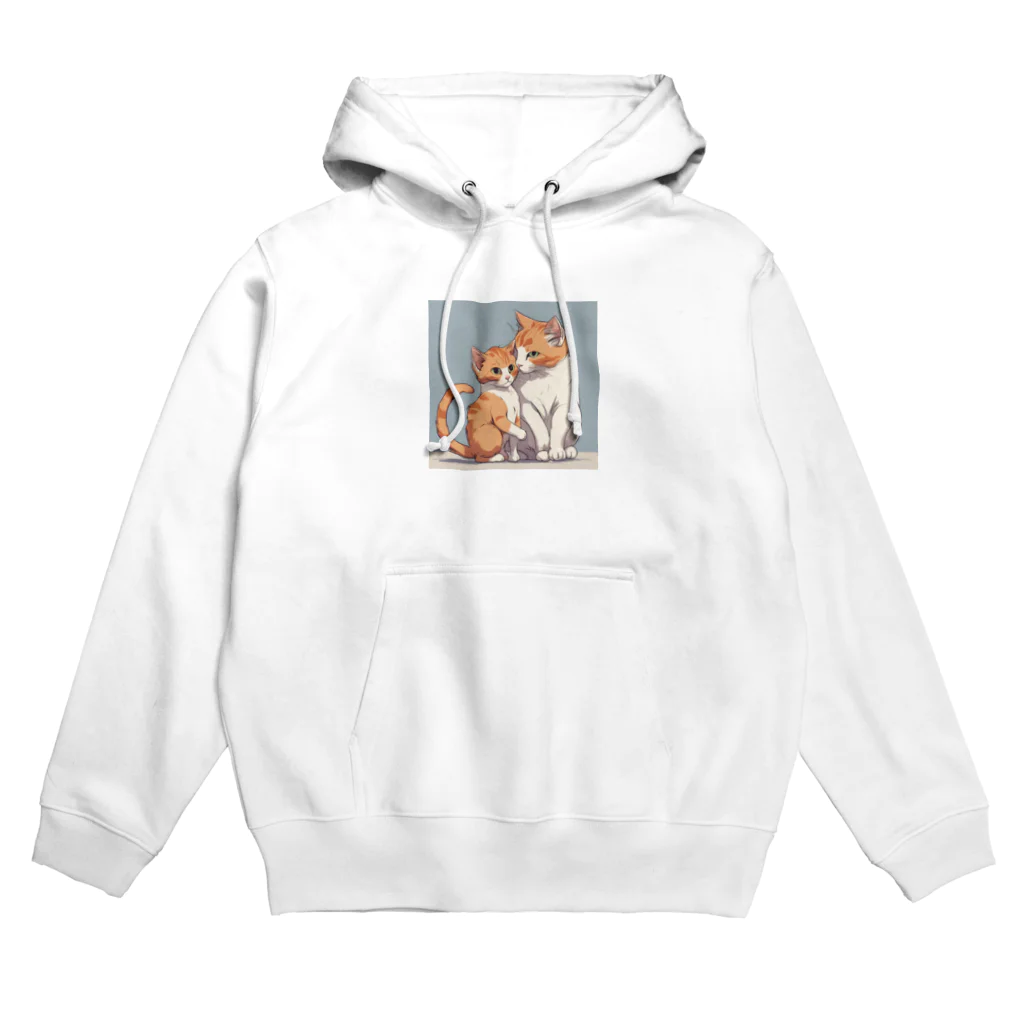 Yu-pirateの親子猫 Hoodie