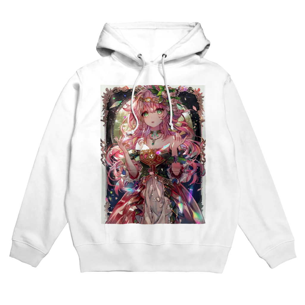 シロクマペンギンのローズプリンセス（プレミアムバージョン） Hoodie