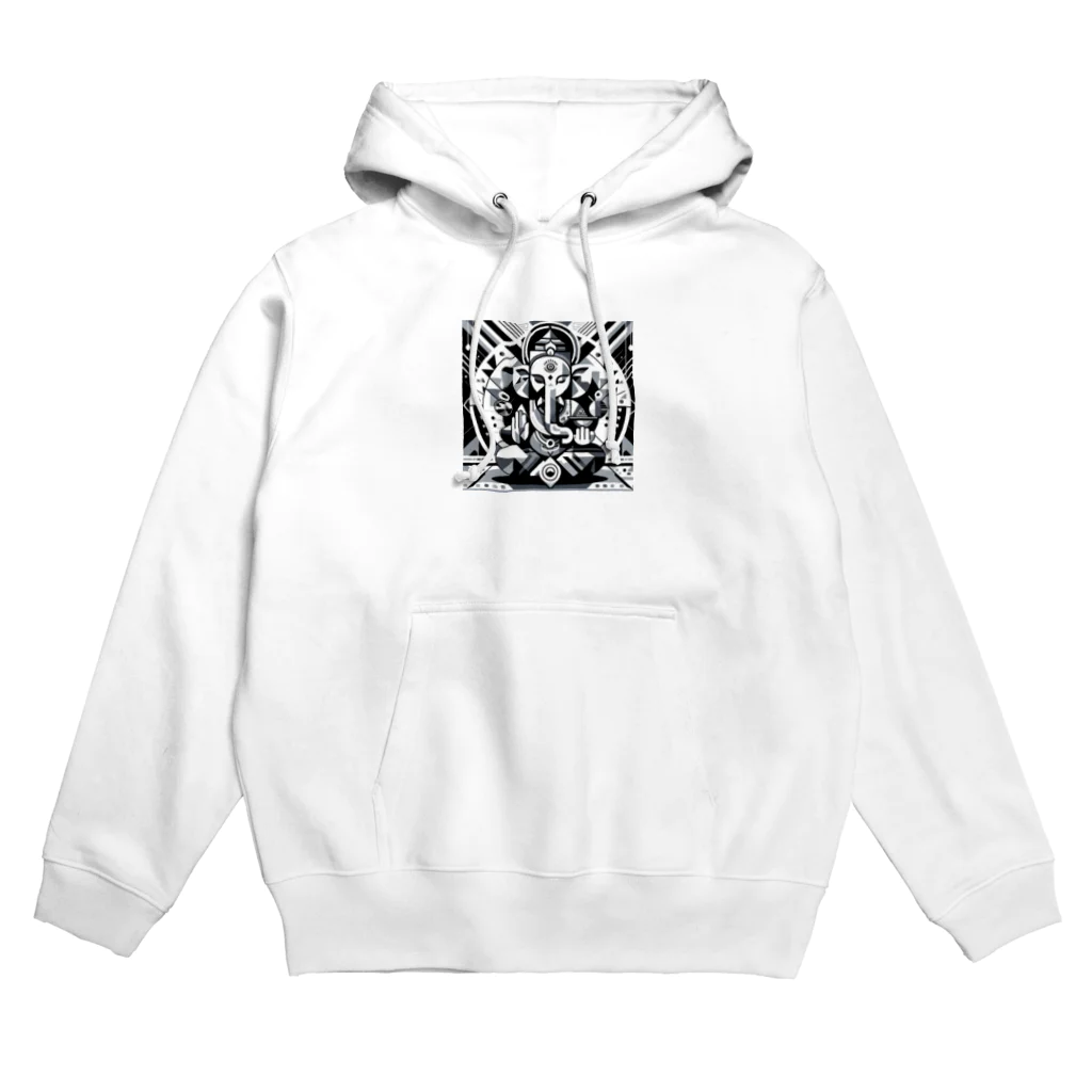 greenartの幾何学ガネーシャ Hoodie