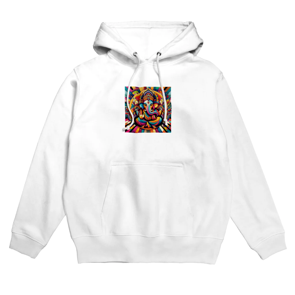 greenartの幾何学カラフルガネーシャ Hoodie