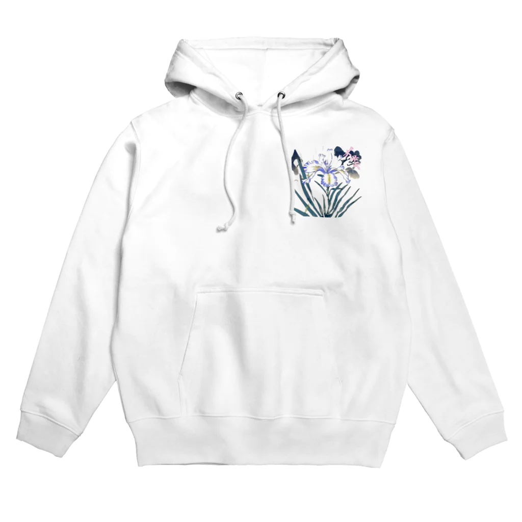 RetrowaveFlowerのRetrowaveFlower-ハナショウブ- Hoodie