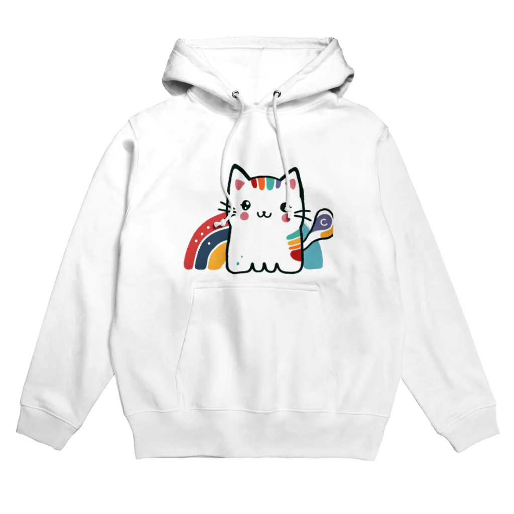 yielanggo007の虹のねこ Hoodie