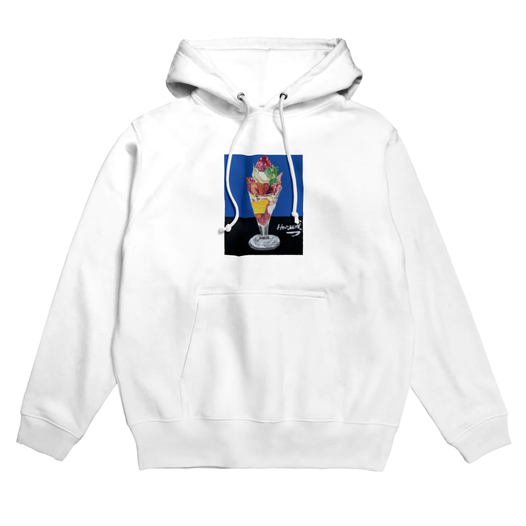 画家・高橋晴美 GOODS SHOPのいちごパフェ Hoodie