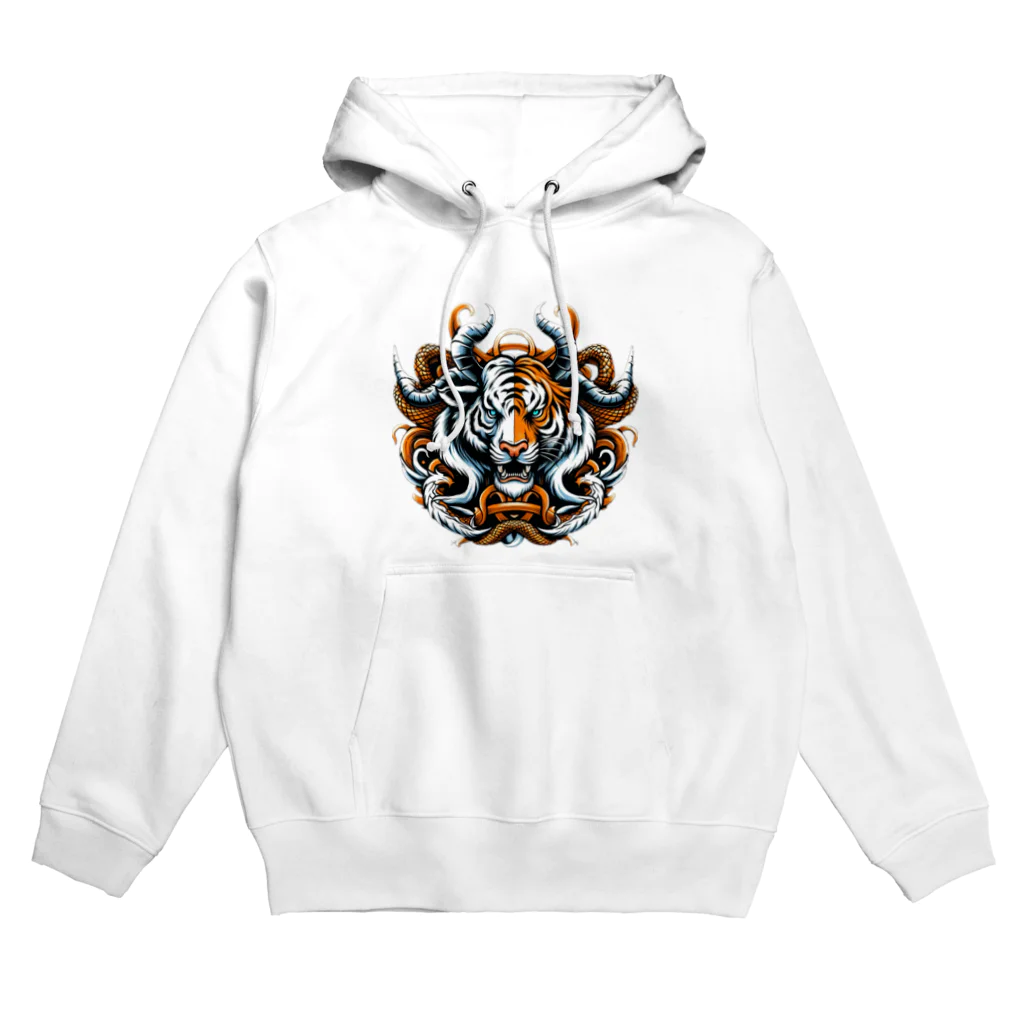 koushou2024の虎牛大王 Hoodie