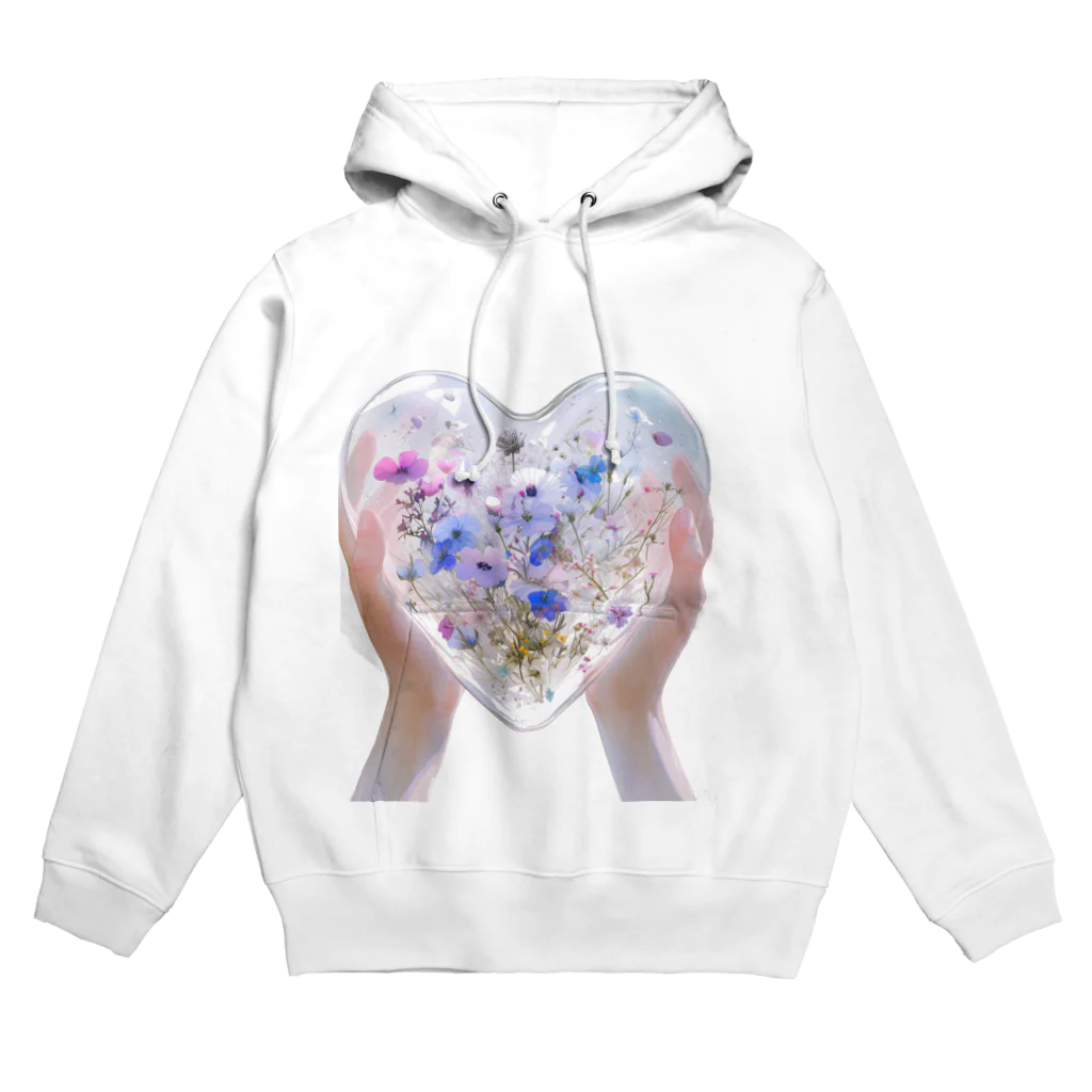 AQUAMETAVERSEのクリスタルの中に押し花がある　なでしこ1478 Hoodie