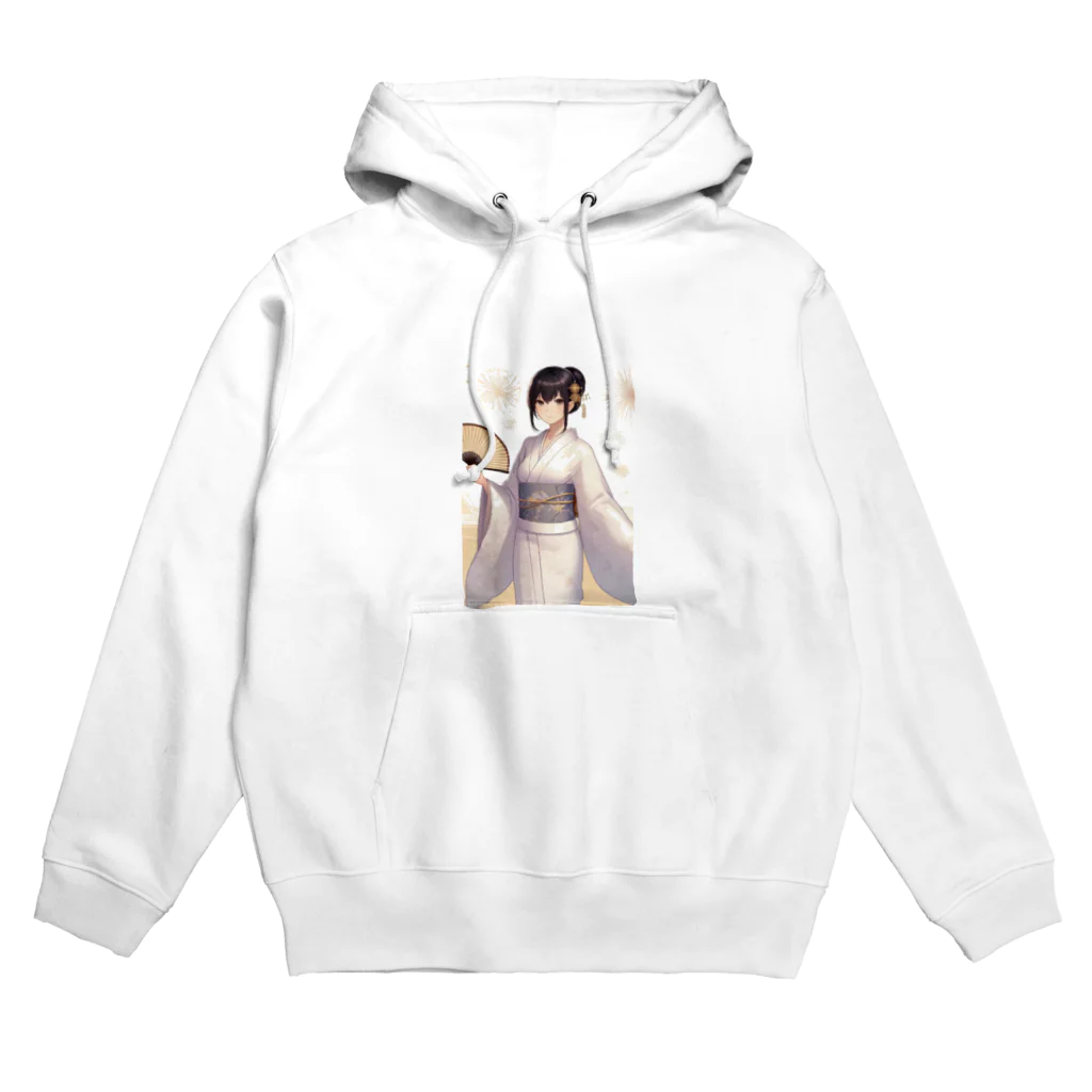 和の浴衣の彼女 Hoodie