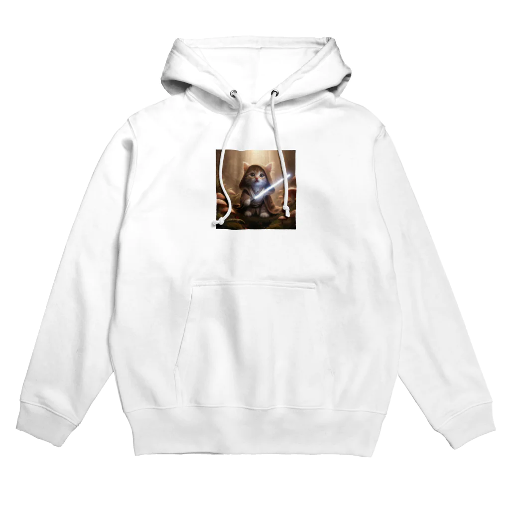 taurusteruのライトセイバーを持ったかわいい猫 Hoodie