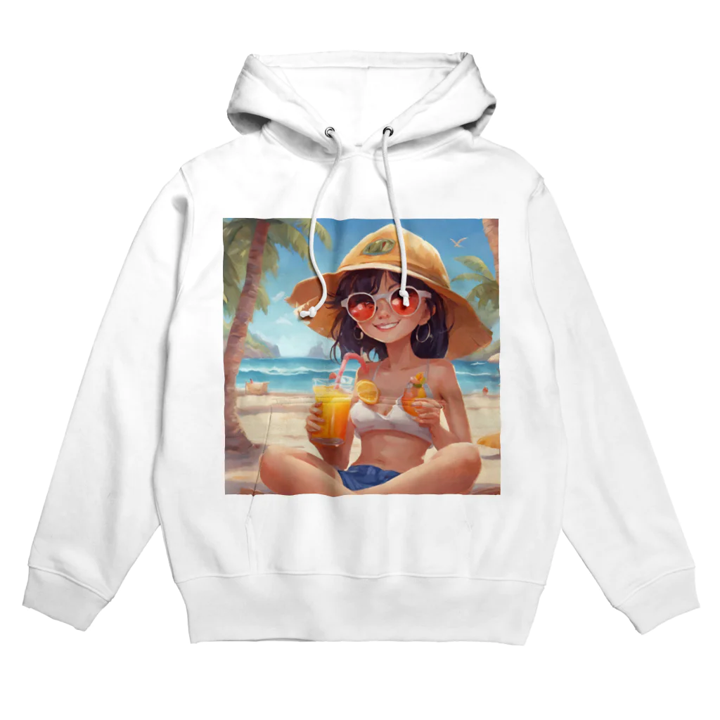 Chama's shopのビーチガール Hoodie