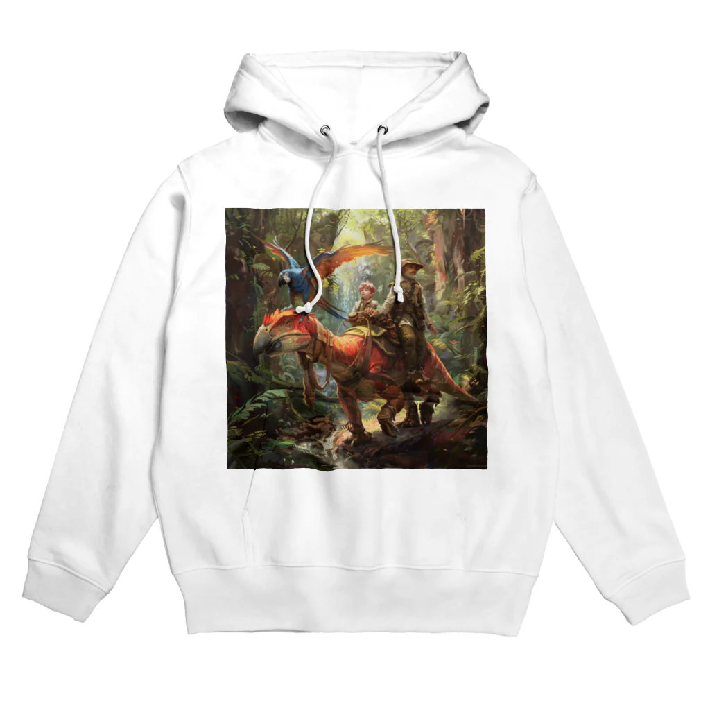 AQUAMETAVERSEの恐竜に乗ってジヤングル探険　なでしこ1478 Hoodie