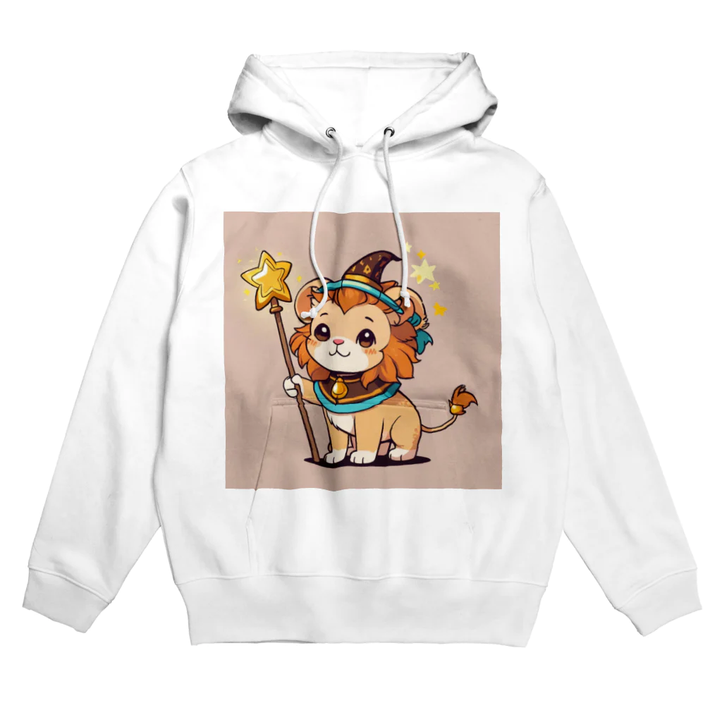 ganeshaの魔法の杖を持ったかわいいライオン Hoodie