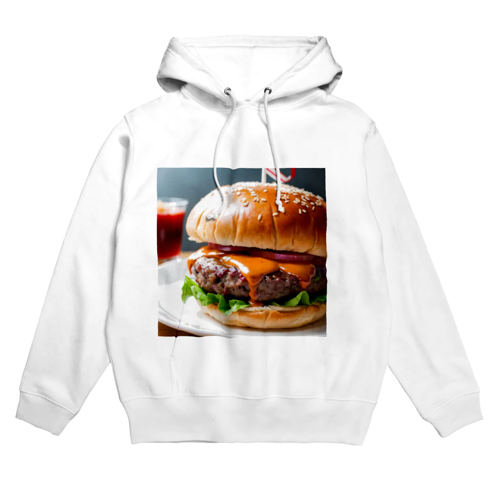 オリジナルグッズショップ KIJITORAのDELICIOUS BURGER Hoodie