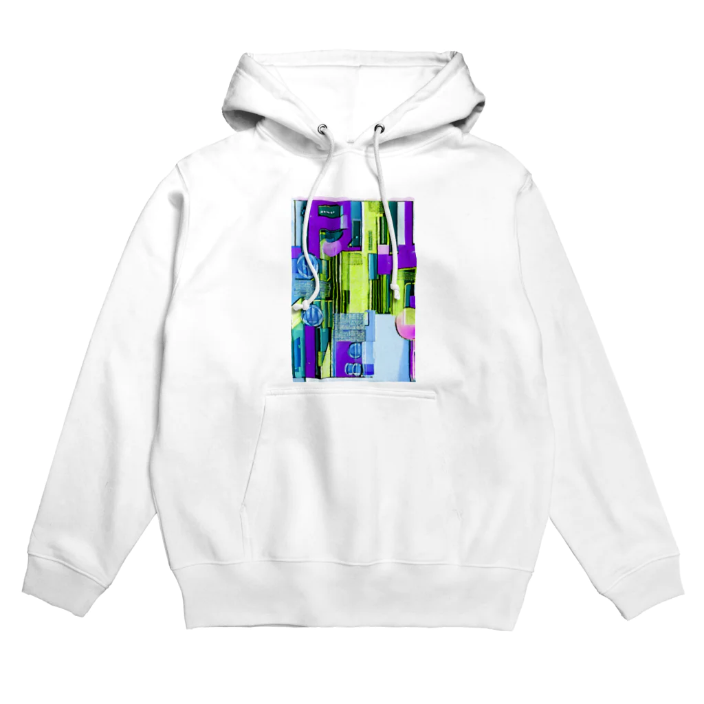 SHINY11のPurple cityscape Hoodie