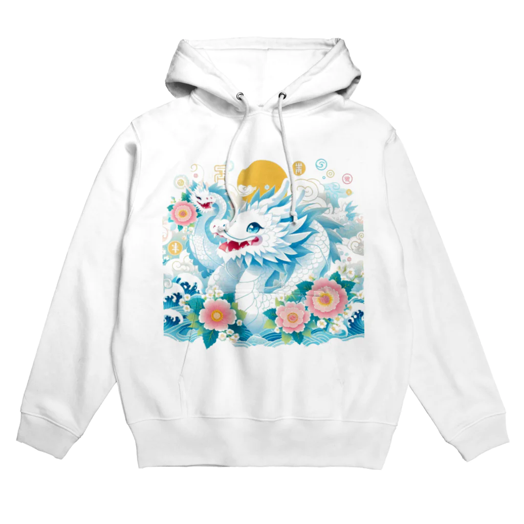 幸福龍神のカワイイ白りゅう。 Hoodie