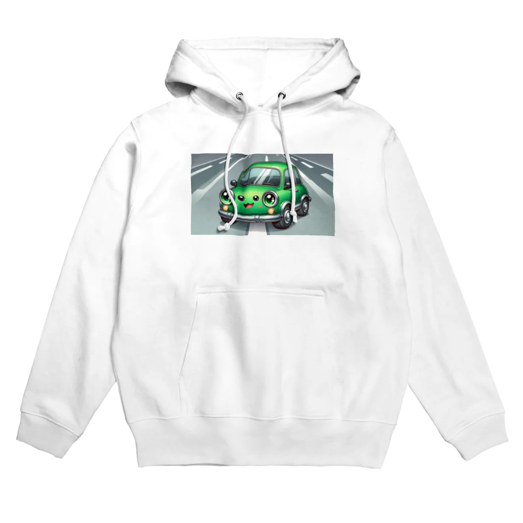 kawadangoのかわいい緑の車 Hoodie