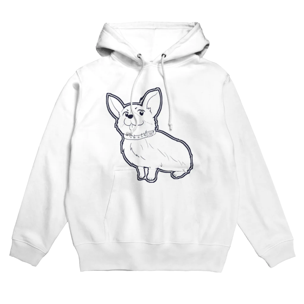 コーギーさん(◍•㉦•◍)๑ﾜﾝ!の可愛いベロ出しコーギー Hoodie