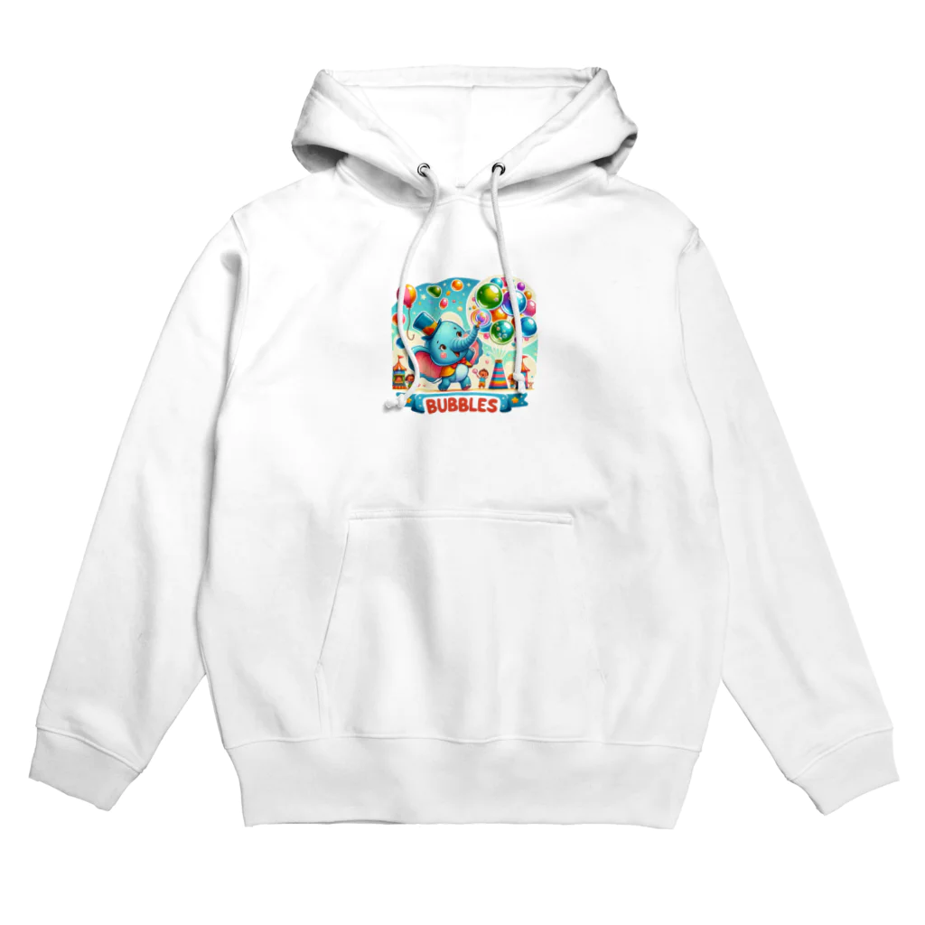 まんじゅ王国の魅力的なサーカスの世界が描かれた楽しい像。 Hoodie