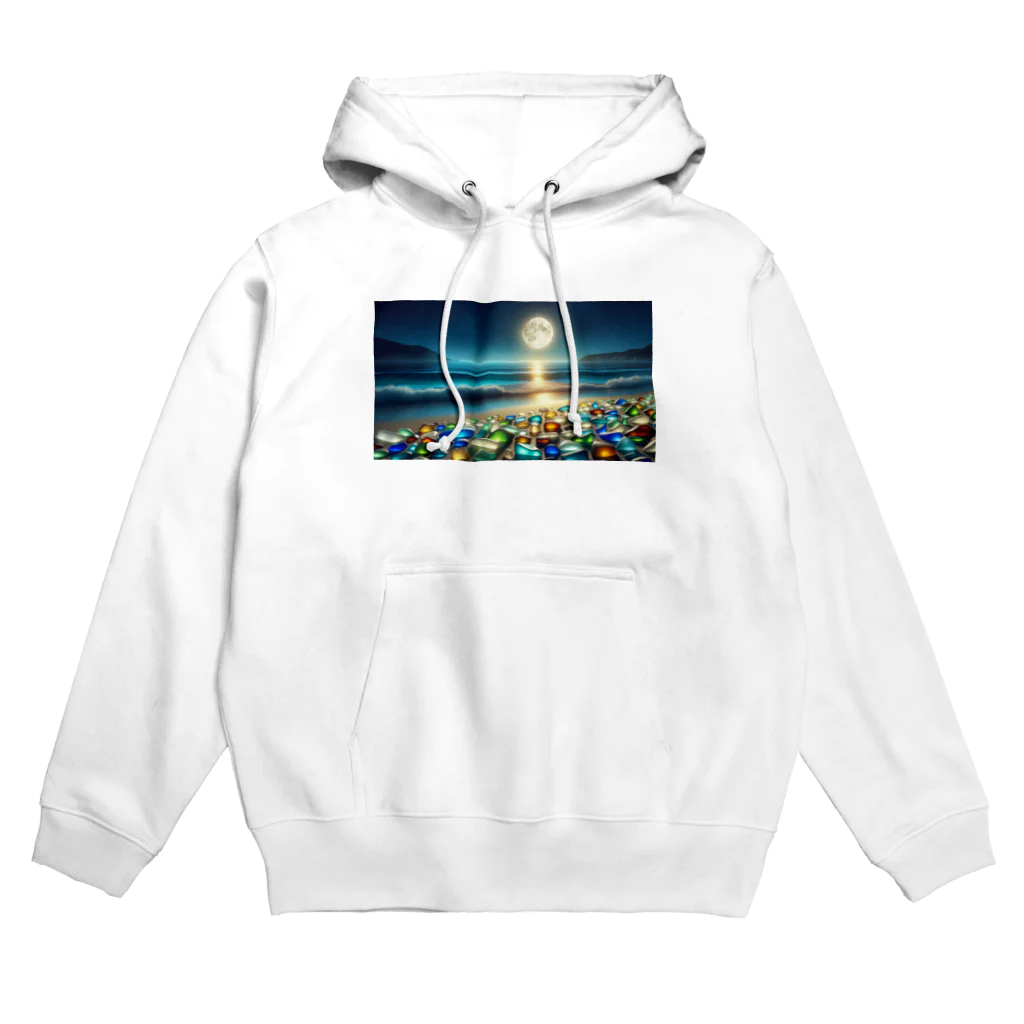 yunakiziの夜に輝くシーガラス Hoodie