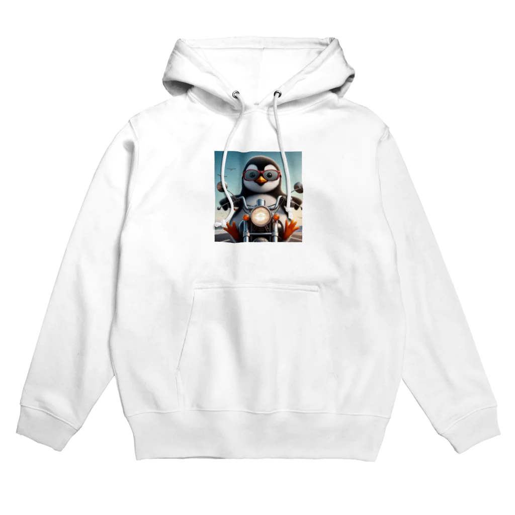 YFCのサングラスをかけたワイルドなペンギン① Hoodie