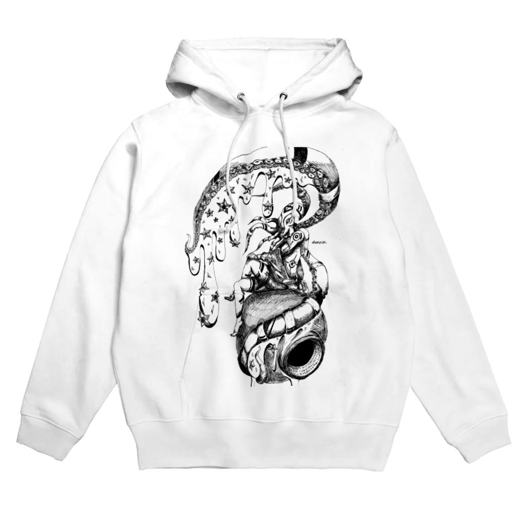 ナンモナシの星を塗るタコ Hoodie