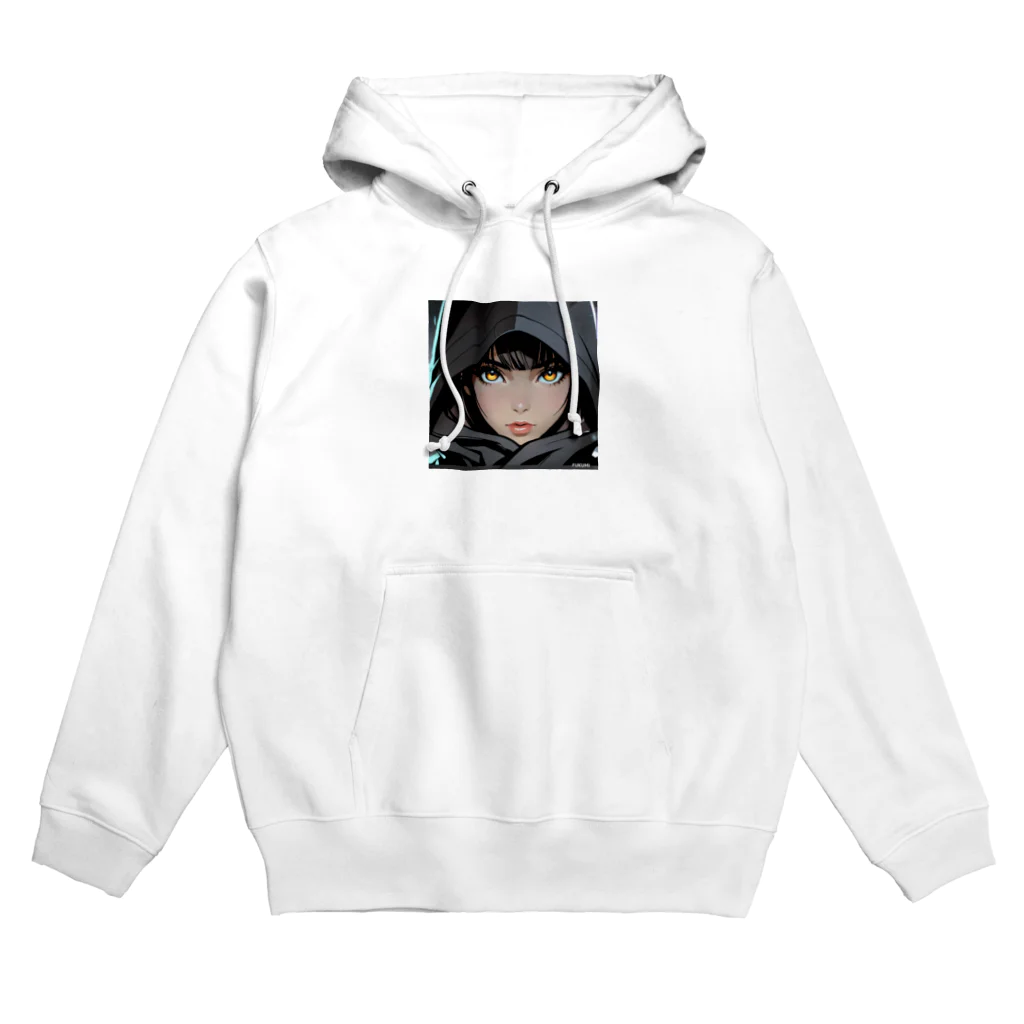 近未来美少女「オッドアイ」の近未来美少女「リンナ」 Hoodie