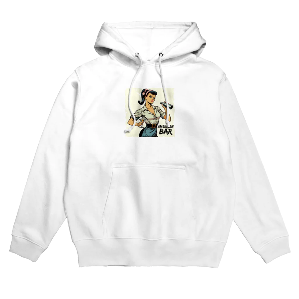 AMERICAN BARのアメコミ風バーテンダー Hoodie