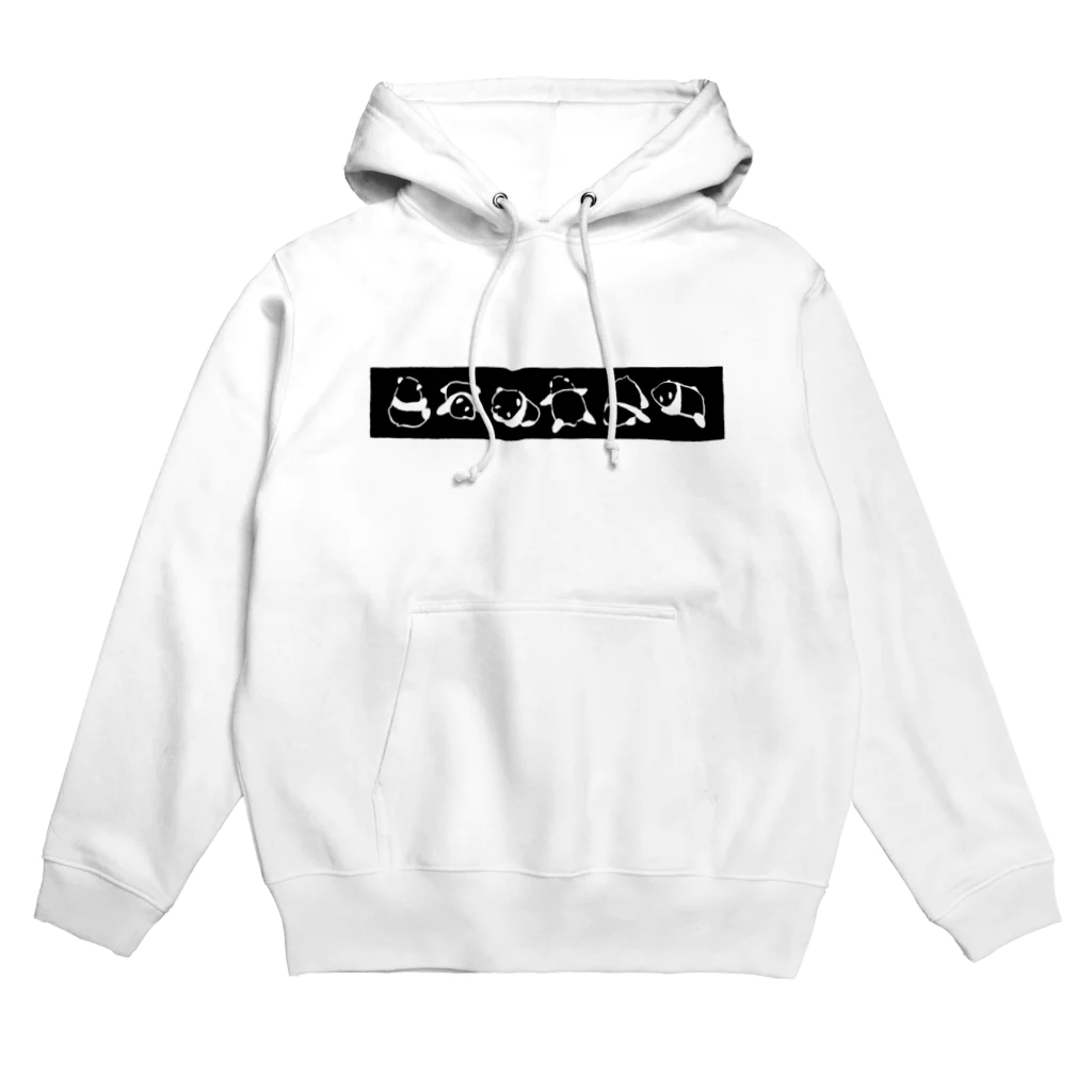 panda to kageのころころ パンダ (黒) Hoodie