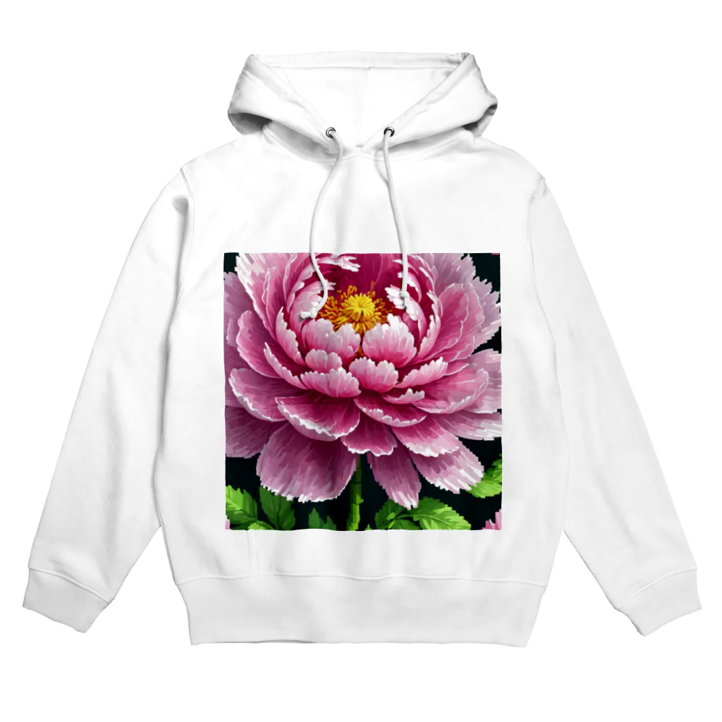 yukki1975のピクセルアートの5月_芍薬 Hoodie