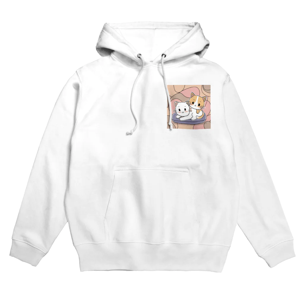 癒しの部屋🐾໒꒱の仲良しニャンコ🐈🐾 Hoodie