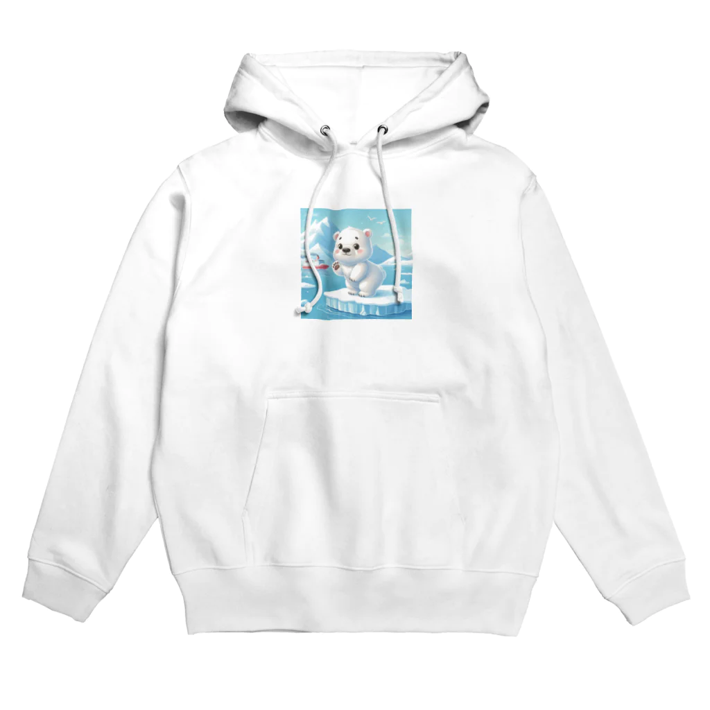 tmghillのキュートなシロクマのキャラクター Hoodie