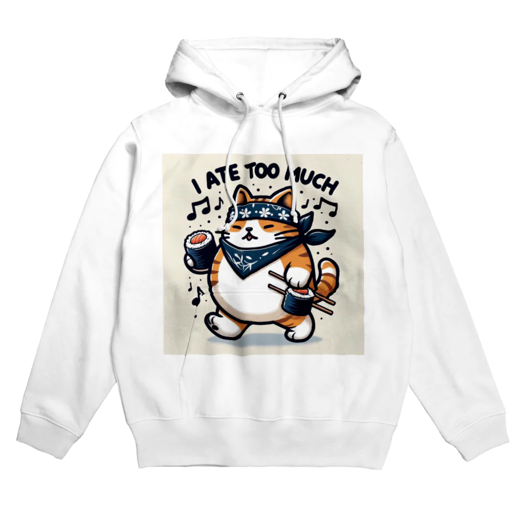 Onkakaka shopのたべねこToo much Hoodie