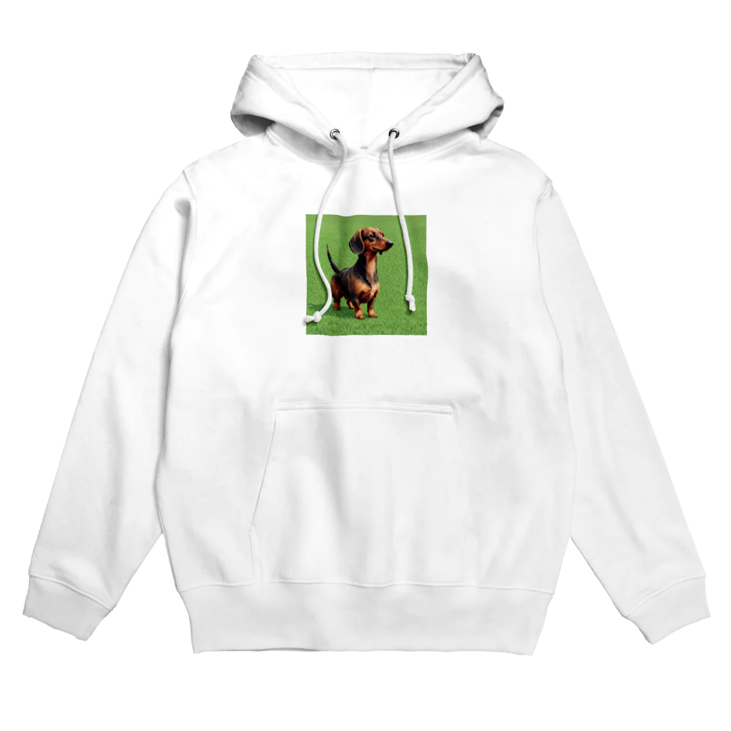 AI副業屋のショウのドット絵のダックスフンド Hoodie