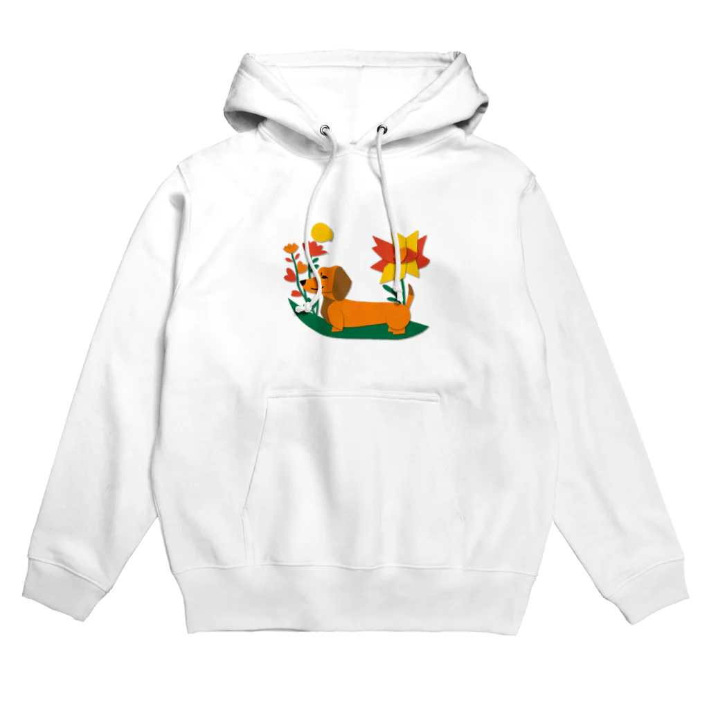 りえのダックスフンドとお花 Hoodie