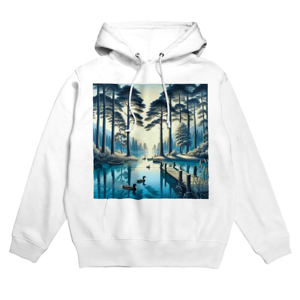 Rパンダ屋の「湖」グッズ Hoodie