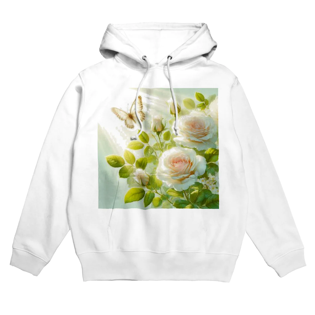 Rパンダ屋の「白薔薇」グッズ Hoodie